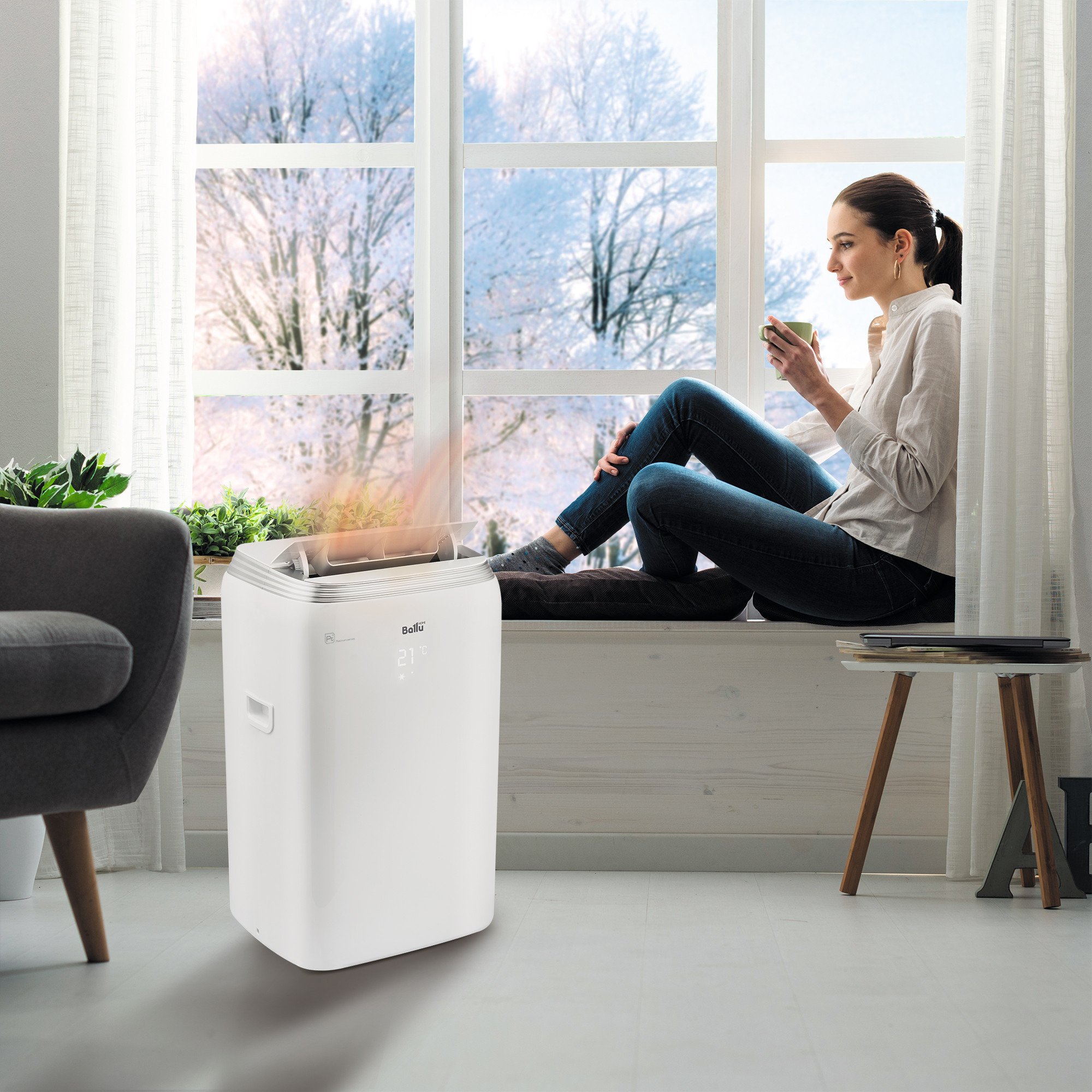 Кондиционер мобильный Ballu Platinum Comfort BPHS-15H в компании ICEКОХИНОР