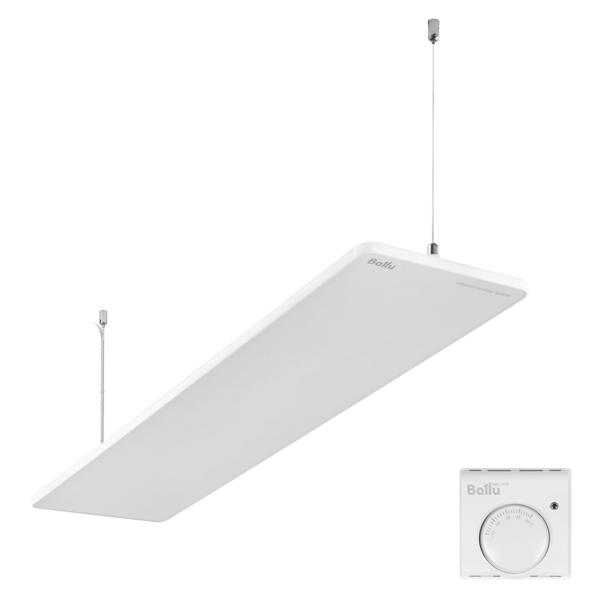 Комплект обогреватель инфракрасный Ballu BIH-GSW-0.5 + Терморегулятор BMT-1 в компании ICEКОХИНОР