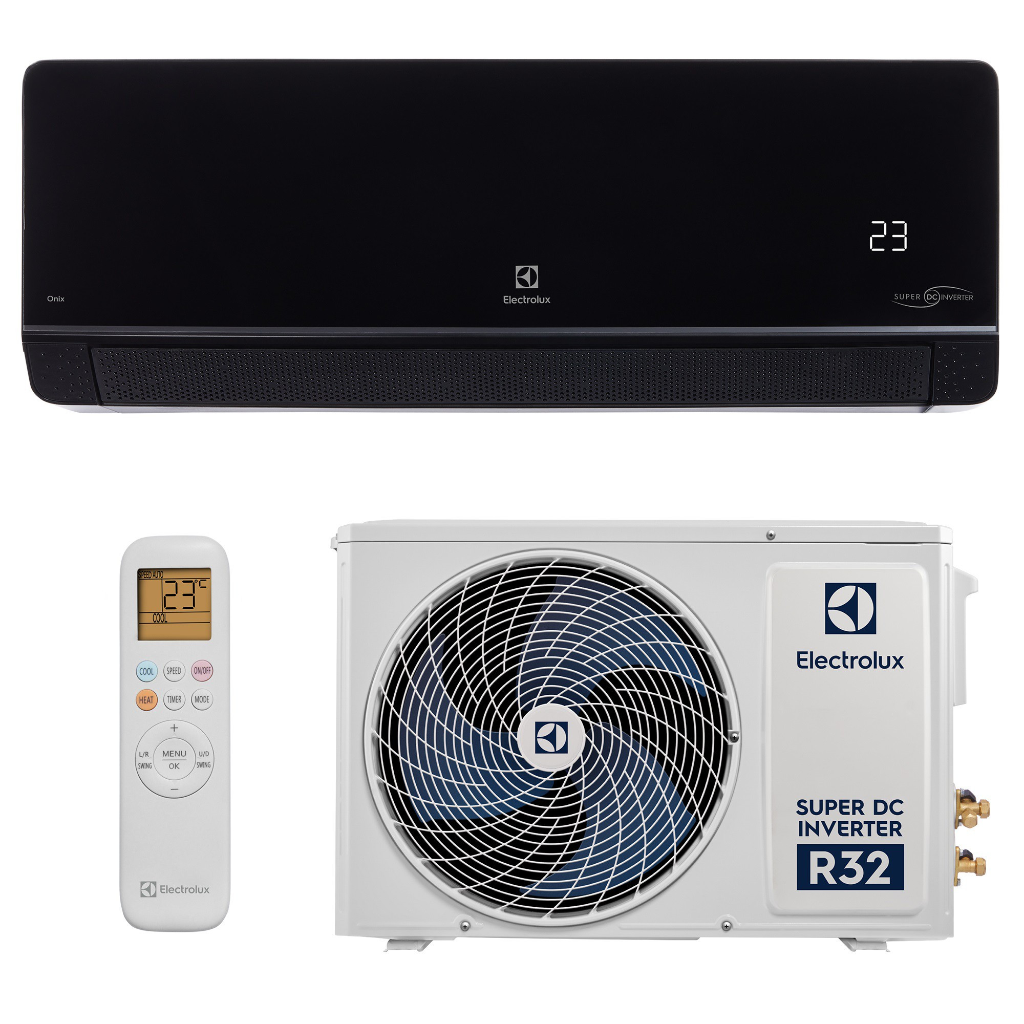 Сплит-система инверторного типа Electrolux Onix Super DC EACS/I-09HIX-BLACK/N8 комплект в компании ICEКОХИНОР